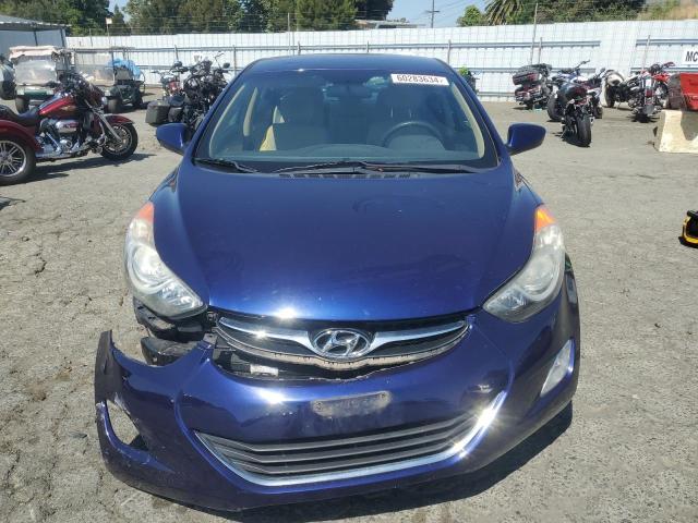 5NPDH4AE9DH272809 - 2013 HYUNDAI ELANTRA GLS BLUE photo 5