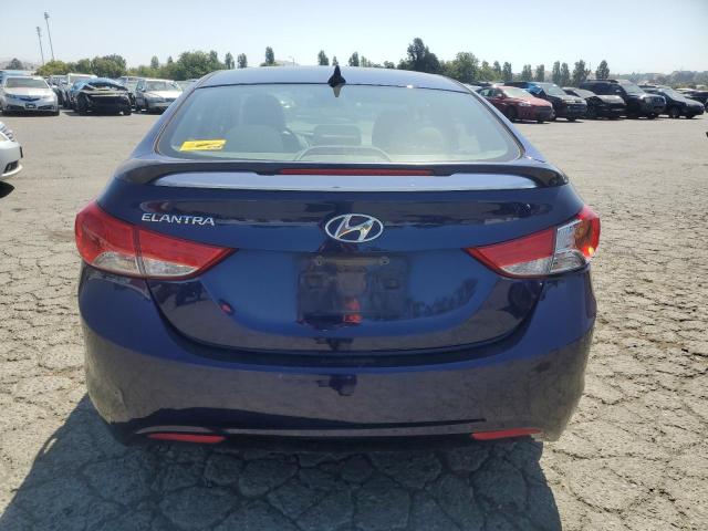 5NPDH4AE9DH272809 - 2013 HYUNDAI ELANTRA GLS BLUE photo 6