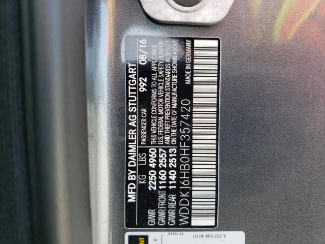 WDDKJ6HB0HF357420 - 2017 MERCEDES-BENZ E 400 4MATIC GRAY photo 13