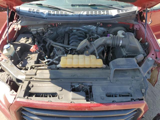 1FTEX1CF8HKC58273 - 2017 FORD F150 SUPER CAB RED photo 11