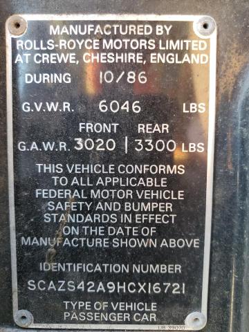 SCAZS42A9HCX16721 - 1987 ROLLS-ROYCE SILVER SPI Qara foto 12