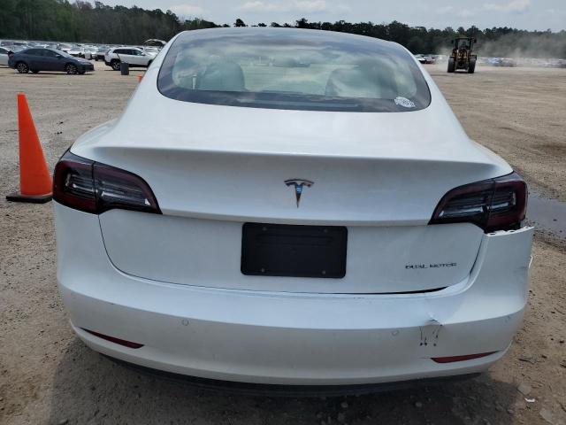 5YJ3E1EB6NF327204 - 2022 TESLA MODEL 3 WHITE photo 6