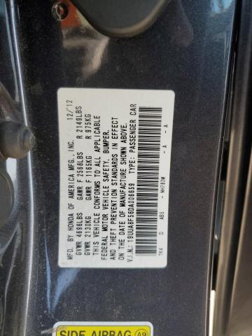 19UUA8F56DA006659 - 2013 ACURA TL TECH GRAY photo 12