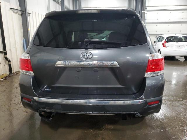 5TDDK3EH3CS107315 - 2012 TOYOTA HIGHLANDER LIMITED GRAY photo 6