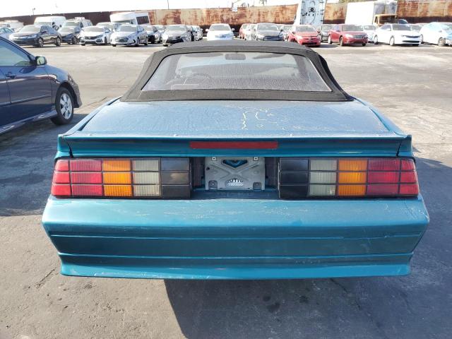 1G1FP33E0ML151089 - 1991 CHEVROLET CAMARO RS TURQUOISE photo 6