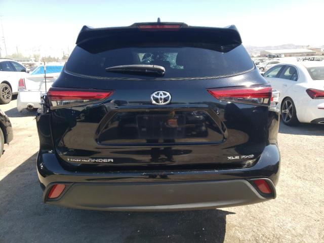 5TDGZRBH9LS510439 - 2020 TOYOTA HIGHLANDER XLE BLACK photo 6