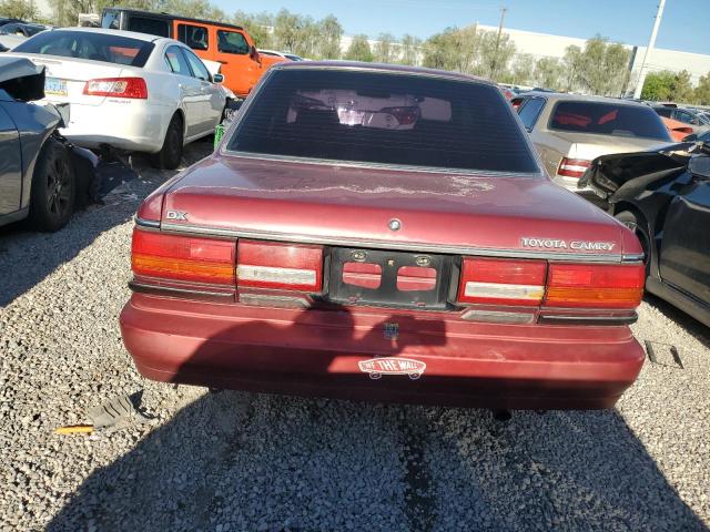 JT2SV21E4M3443037 - 1991 TOYOTA CAMRY DLX წითელი ფოტო 6
