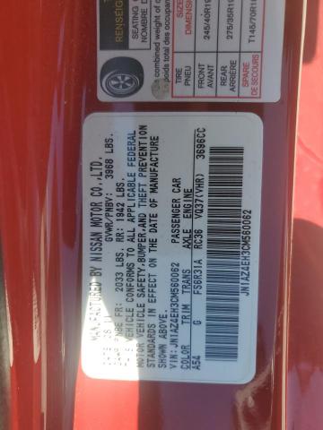 JN1AZ4EH3CM560062 - 2012 NISSAN 370Z BASE RED photo 12