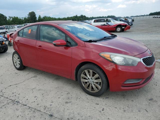 KNAFX4A67E5188328 - 2014 KIA FORTE LX RED photo 4