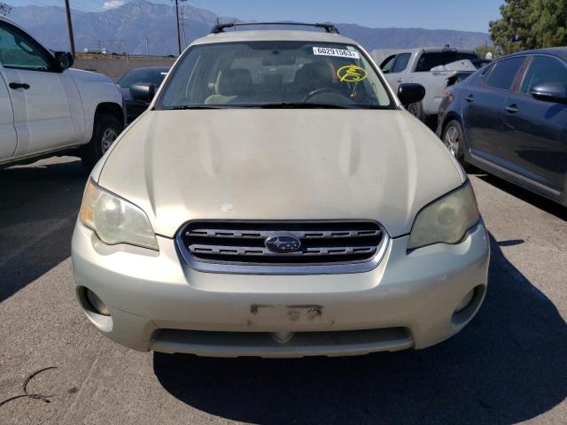 4S4BP61C477301691 - 2007 SUBARU LEGACY OUTBACK 2.5I BEIGE photo 5