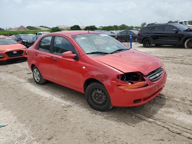 KL1TD52655B495931 - 2005 CHEVROLET AVEO BASE RED photo 4