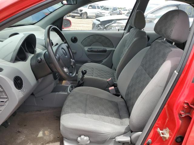 KL1TD52655B495931 - 2005 CHEVROLET AVEO BASE RED photo 7