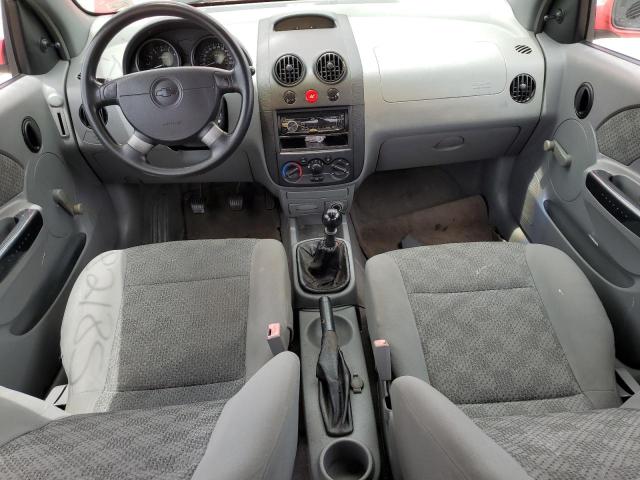 KL1TD52655B495931 - 2005 CHEVROLET AVEO BASE RED photo 8