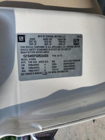 1GYS4HEF5DR334058 - 2013 CADILLAC ESCALADE ESV LUXURY 白色 照片 13