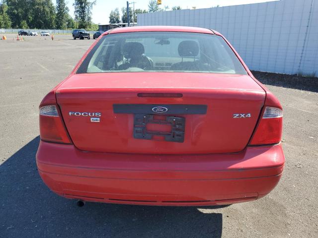 1FAFP34N05W203039 - 2005 FORD FOCUS ZX4 RED photo 6