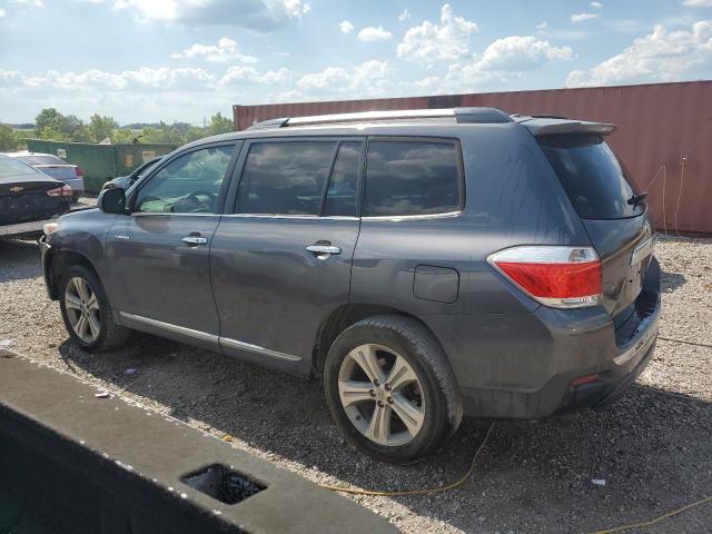 5TDYK3EH5DS127052 - 2013 TOYOTA HIGHLANDER LIMITED GRAY photo 2