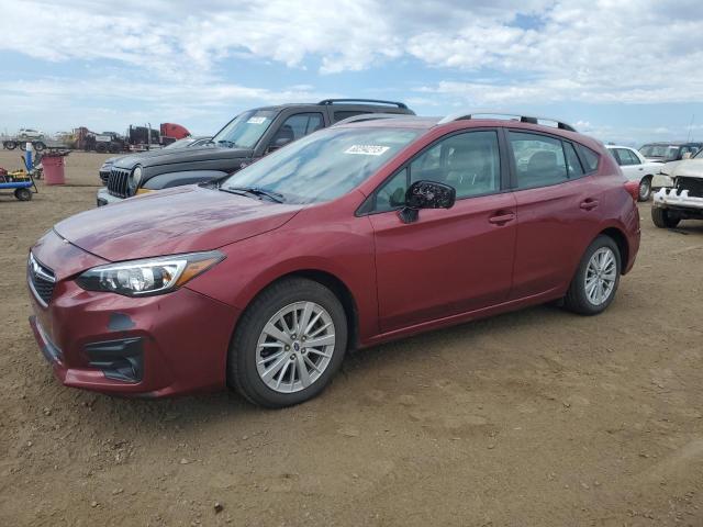 4S3GTAD65J3721439 - 2018 SUBARU IMPREZA PREMIUM PLUS RED photo 1