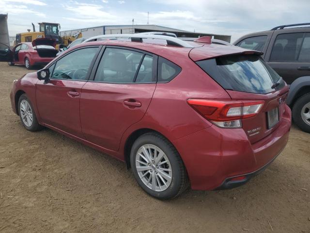 4S3GTAD65J3721439 - 2018 SUBARU IMPREZA PREMIUM PLUS RED photo 2