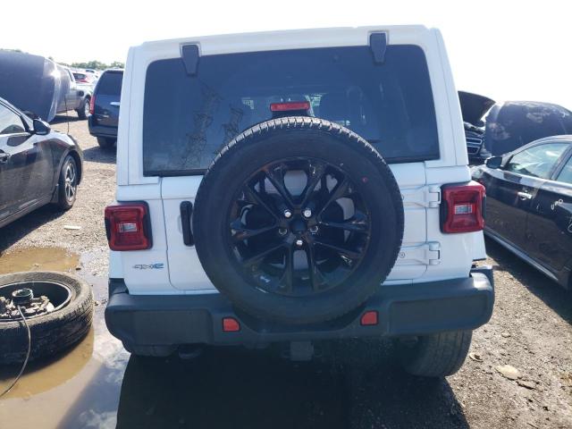 1C4JJXP66MW787625 - 2021 JEEP WRANGLER U SAHARA 4XE WHITE photo 6