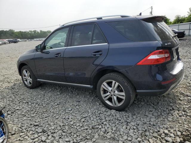 4JGDA5HB9FA467210 - 2015 MERCEDES-BENZ ML 350 4MATIC BLUE photo 2