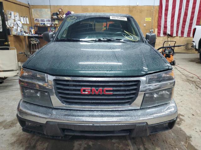 1GTDT138X58197722 - 2005 GMC CANYON GREEN photo 5