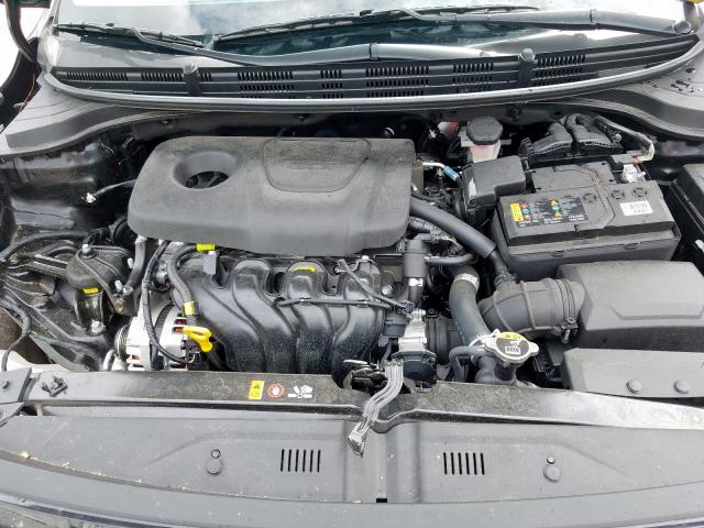 3KPA24AB5KE236711 - 2019 KIA RIO S BLACK photo 7