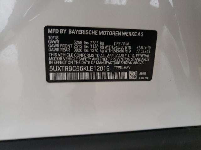 5UXTR9C56KLE12019 - 2019 BMW X3 XDRIVE30I WHITE photo 14