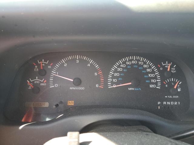 1B7GL22X2WS594809 - 1998 DODGE DAKOTA BURGUNDY photo 9