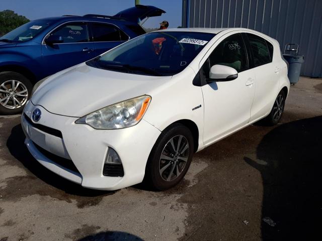 JTDKDTB38D1531274 - 2013 TOYOTA PRIUS C WHITE photo 2