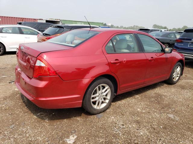 3FAHP0GA2BR218771 - 2011 FORD FUSION S RED photo 3