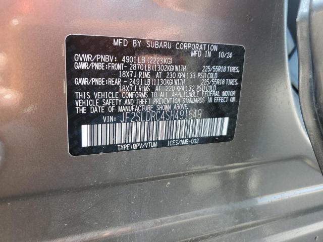 JF2SLDRC4SH491649 - 2025 SUBARU FORESTER LIMITED Marron photo 14