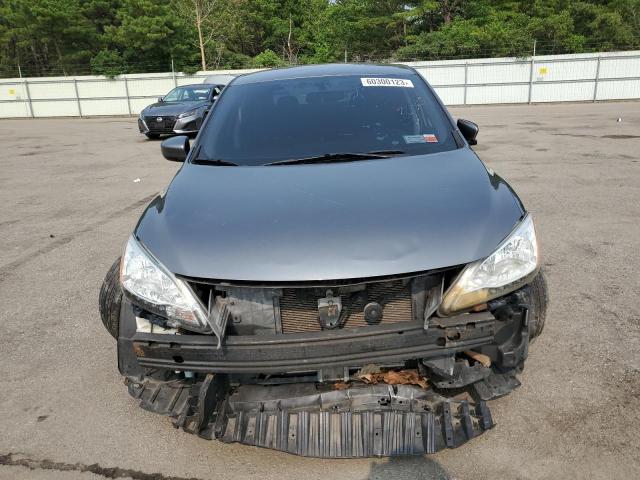 3N1AB7AP7FL687706 - 2015 NISSAN SENTRA S GRAY photo 5