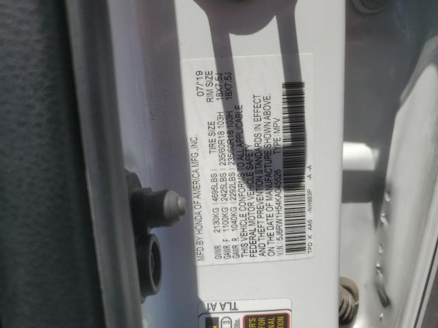5J6RW1H54KA045526 - 2019 HONDA CR-V EX Biały zdjęcie 12