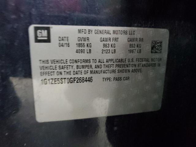 1G1ZE5ST0GF268446 - 2016 CHEVROLET MALIBU LT BLUE photo 13