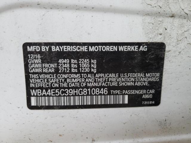 WBA4E5C39HG810846 - 2017 BMW 440XI GRAN COUPE WHITE photo 13