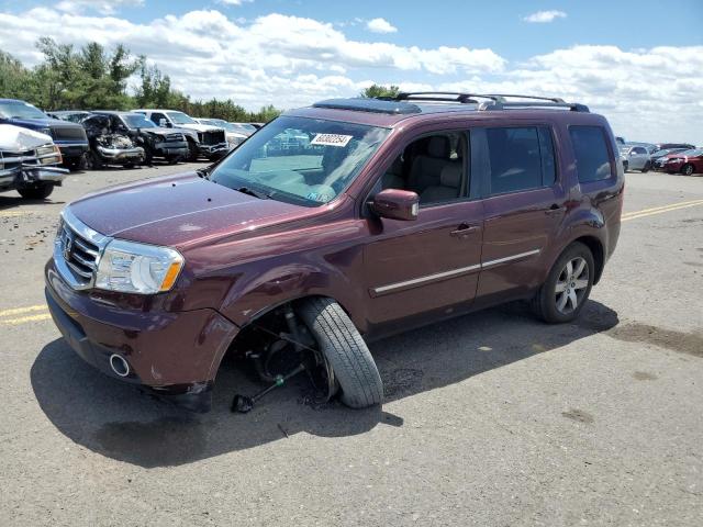 5FNYF4H93EB032686 - 2014 HONDA PILOT TOURING MAROON photo 1