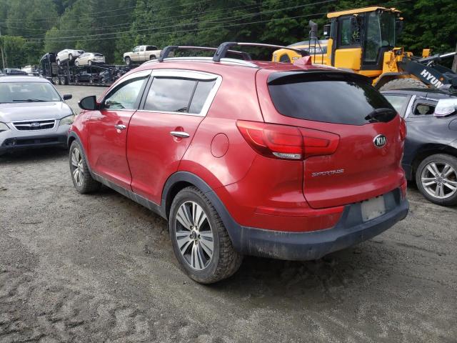 KNDPCCAC8E7659328 - 2014 KIA SPORTAGE EX RED photo 2