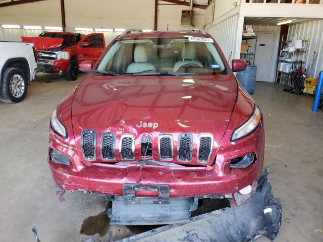 1C4PJMDS2FW751864 - 2015 JEEP CHEROKEE LIMITED MAROON photo 5