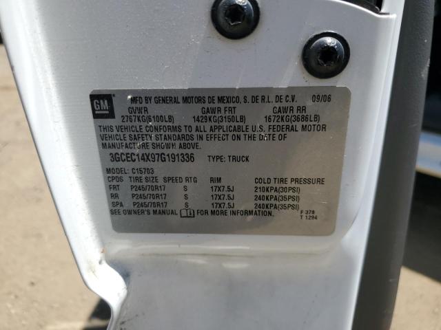 3GCEC14X97G191336 - 2007 CHEVROLET SILVERADO C1500 CLASSIC Ağ foto 12
