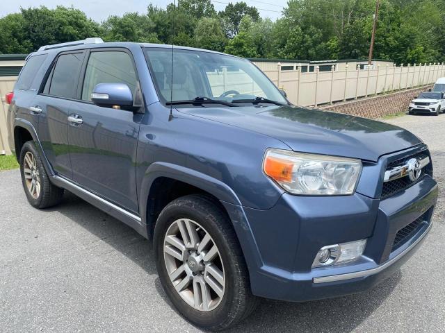 JTEBU5JR5C5100668 - 2012 TOYOTA 4RUNNER SR5 BLUE photo 4