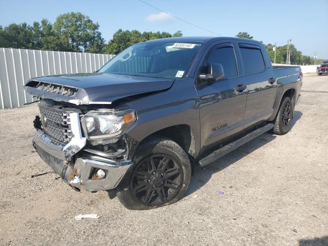 5TFEM5F16KX143777 - 2019 TOYOTA TUNDRA CREWMAX SR5 GRAY photo 1