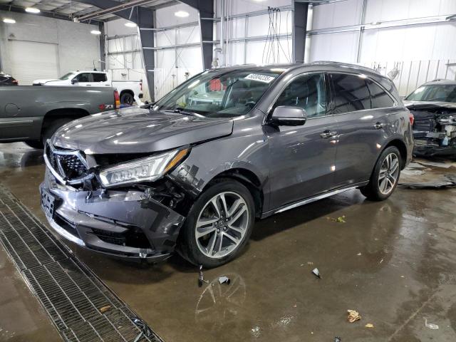 5FRYD7H70HB001078 - 2017 ACURA MDX SPORT HYBRID ADVANCE GRAY photo 1