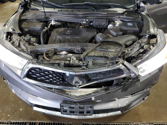5FRYD7H70HB001078 - 2017 ACURA MDX SPORT HYBRID ADVANCE GRAY photo 12