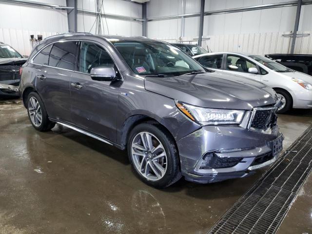 5FRYD7H70HB001078 - 2017 ACURA MDX SPORT HYBRID ADVANCE GRAY photo 4