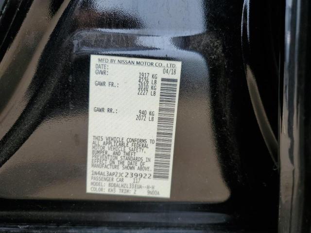 1N4AL3AP2JC239922 - 2018 NISSAN ALTIMA 2.5 黑色 照片 13