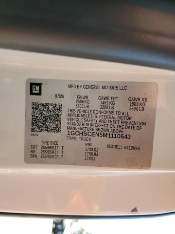 1GCHSCEN5M1110643 - 2021 CHEVROLET COLORADO LT BLUE photo 13