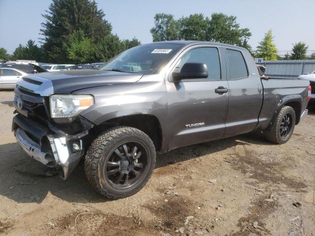 5TFUM5F14EX052488 - 2014 TOYOTA TUNDRA DOUBLE CAB SR/SR5 GRAY photo 1