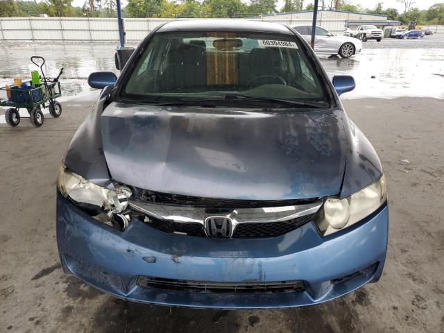 2HGFA16689H520160 - 2009 HONDA CIVIC LX-S BLUE photo 5