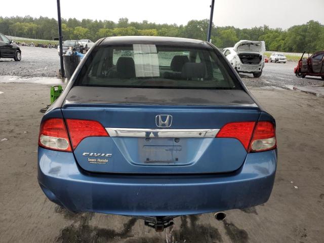 2HGFA16689H520160 - 2009 HONDA CIVIC LX-S BLUE photo 6