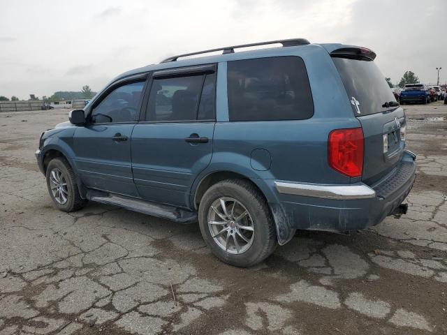 2HKYF18675H517919 - 2005 HONDA PILOT EXL BLUE photo 2